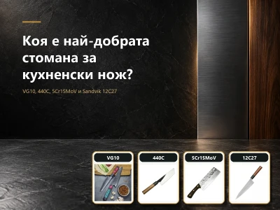 Коя е най-добрата стомана за кухненски нож? VG10, 440C, 5Cr15MoV и Sandvik 12C27