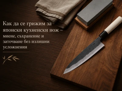 Как да се грижим за японски кухненски нож – миене, съхранение и заточване