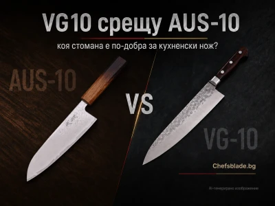 VG10 срещу AUS-10 – коя стомана е по-добра за кухненски нож?
