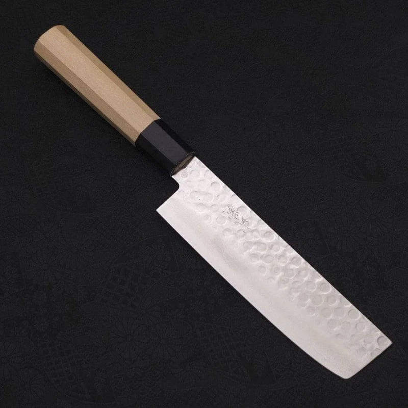Кухненски нож Musashi - Япония - ръчна изработка - стомана AUS10 - Nakiri 165 мм