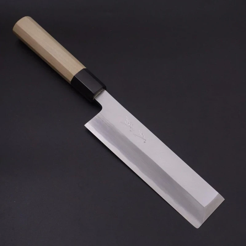 Кухненски нож Musashi - Япония - ръчна изработка - стомана White steel #2 - Usuba(Kanto) - 165 мм