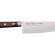 Thumbnail 1 of Кухненски нож - SATAKE - Япония - стомана - CLAD SHIROGAMI - Santoku - кафява дръжка - 170mm