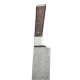 Thumbnail 5 of Кухненски нож -  - кован - ръчна изработка - черен дамаск - CB 100018