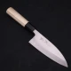 Thumbnail 6 of Кухненски нож Musashi - Япония - ръчна изработка - стомана Silver Steel #3 Deba 150мм