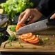 Thumbnail 5 of Кухненски нож Chefsblade - ръчно кован многослоен ламинат - Santoku - 170мм - CB100140