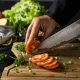 Thumbnail 5 of Кухненски нож Chefsblade - ръчно кован многослоен дамаск - Chef - 210мм - CB100139