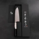 Thumbnail 5 of Ръчна изработка Кухненски нож Musashi - Япония - стомана AUS10 - Santoku 165 мм H725-WB