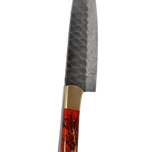Снимка на Кухненски нож - ръчна изработка- дамаска стомана CB 100009