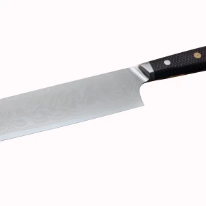 Снимка на Кухненски нож - Nakiri - японска стомана AUS 10 - дръжка тип пчелна пита - CB 100068