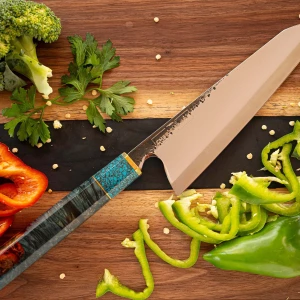 Снимка на Кухненски нож - Chefsblade - Ръчна изработка - японска стомана AUS10 - Kiritsuke - 200 мм - CB 100105