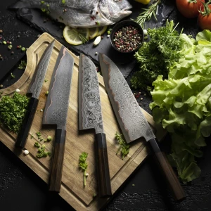 Снимка на Комплект Chefsblade - ръчно ковани многослоен дамаск - CB100143