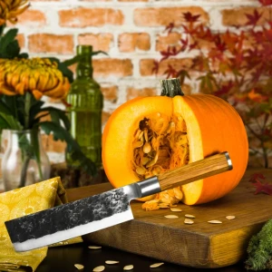 Снимка на Кухненски нож Forged - Ръчна изработка -  стомана 440С - Холандия - Серия Olive - Nakiri 17см.