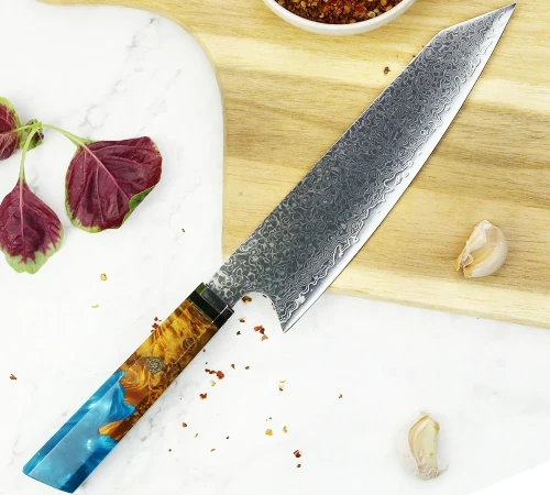Снимка на Кухненски нож - Kiritsuke - ламинат дамаск - CB 100030