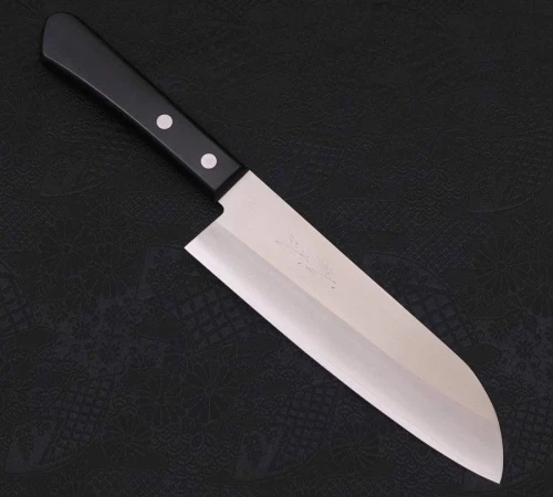 Снимка на Кухненски нож Musashi - Япония - Ръчна изработка - Стомана VG1 - Santoku - 170 мм - H266