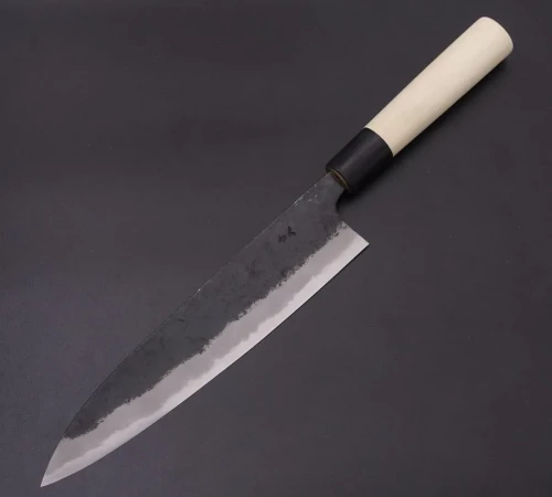 Снимка на Кухненски нож Musashi - Япония - ръчна изработка - стомана Blue steel #2 - Gyuto - 210мм