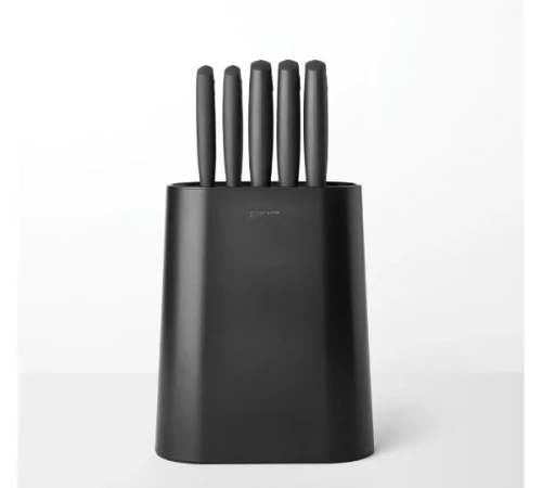 Снимка на Блок с ножове Brabantia, 5 бр. Tasty+, Dark Grey