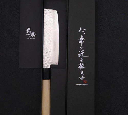 Снимка на Кухненски нож Musashi - Япония - ръчна изработка - стомана AUS10 - Nakiri 165 мм