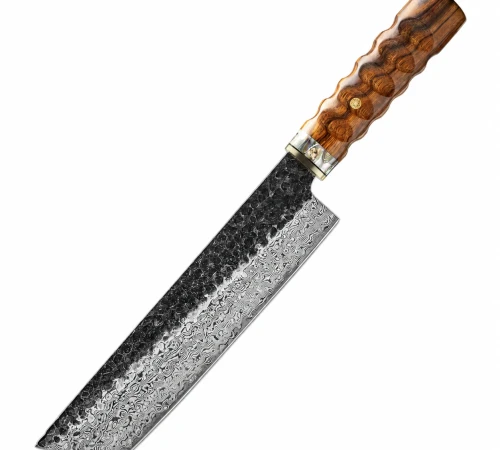 Снимка на Готварски нож Nakiri Chefsblade ламинат дамаск с дръжка от желязно дърво CB 100166