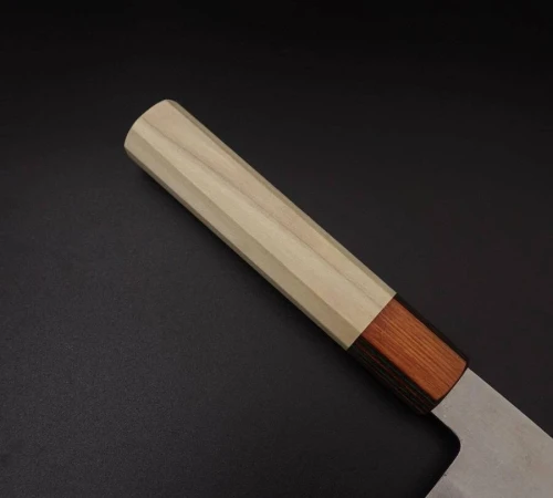Снимка на Кухненски нож Musashi - Япония - ръчна изработка - стомана Silver Steel #3 Santoku 165 мм