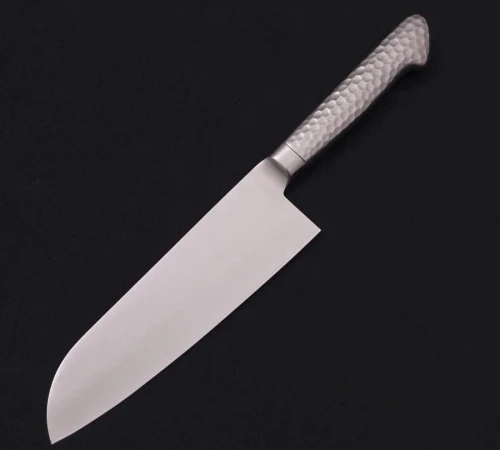 Снимка на Кухненски нож Musashi - Япония - ръчна изработка - стомана VG5 - Santoku 175 мм