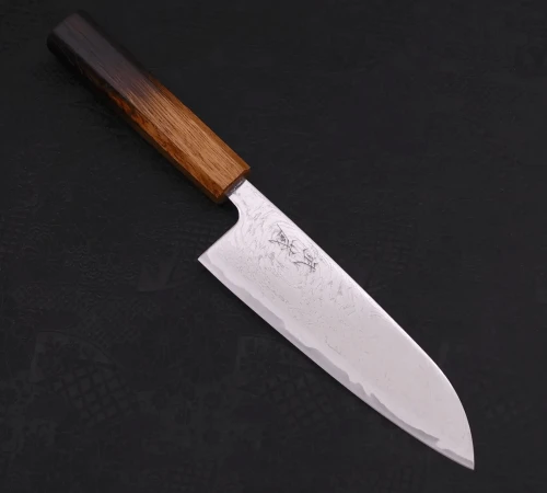 Снимка на Кухненски нож Musashi - Япония - ръчна изработка - стомана AUS10 - Santoku 165 мм H209-2