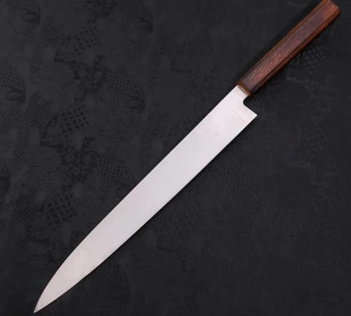 Снимка на Ръчна изработка - Кухненски нож Musashi - Япония - стомана AUS-8 - Yanagiba - 300 мм H634-3