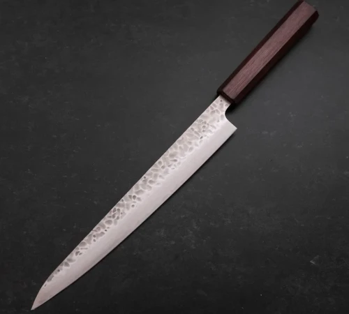 Снимка на Ръчна изработка - Кухненски нож Musashi - Япония - стомана AUS-10 - Sujihiki - 240 мм H799-2