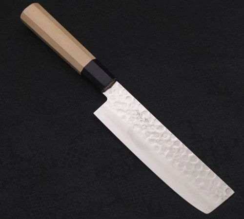 Снимка на Кухненски нож Musashi - Япония - ръчна изработка - стомана AUS10 - Nakiri 165 мм