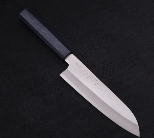 Снимка на Кухненски нож Musashi - Япония - ръчна изработка - стомана Aogami-super - 170 мм - H426
