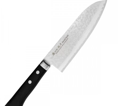 Снимка на Японски нож - SATAKE - ламинат дамаск VG10 - Santoku - 170mm - 806-916